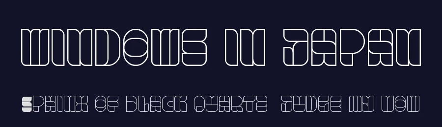 windows in japan by http://www.dafont.com/wino-s-kadir.d2209 — Display Font — thumbnail 2