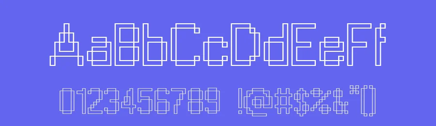 Windows Outline by Levi Szekeres — Display Font — thumbnail 3