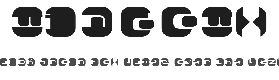 WindowX — Display Font