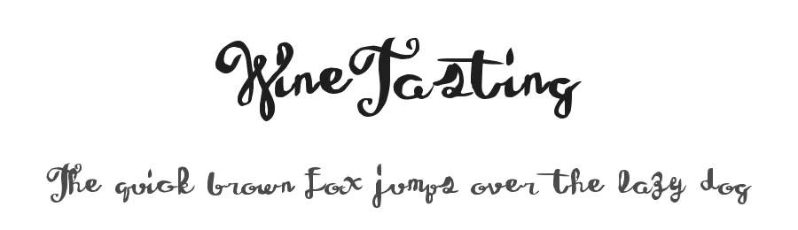 WineTasting by Xerographer Fonts Max Infeld — Display Font