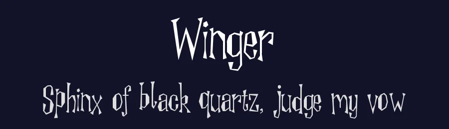 Winger — Display Font — thumbnail 2