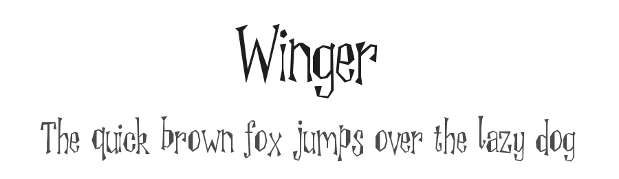 Winger — Display Font