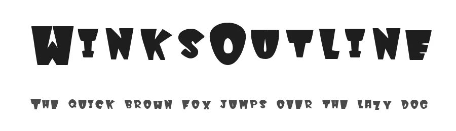 WinksOutline — Display Font
