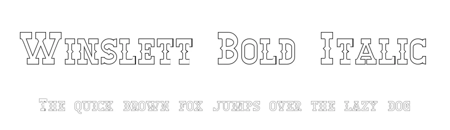 Winslett Bold Italic by Neale Davidson — Display Font