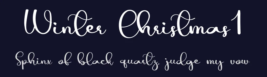 Winter Christmas1 — Display Font — thumbnail 2