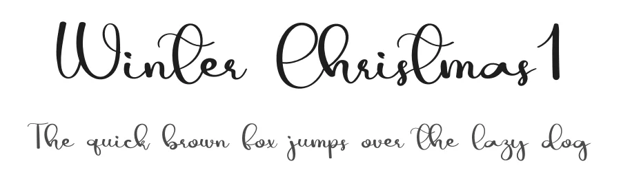 Winter Christmas1 — Display Font