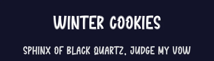 Winter Cookies — Display Font — thumbnail 2