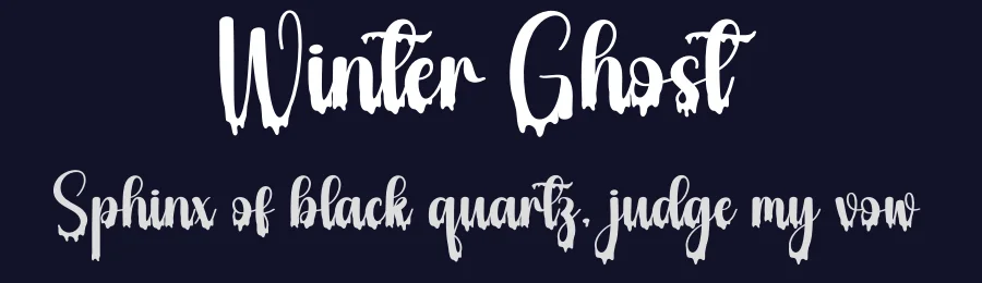 Winter Ghost — Display Font — thumbnail 2