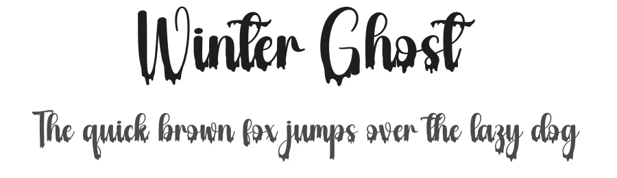 Winter Ghost — Display Font