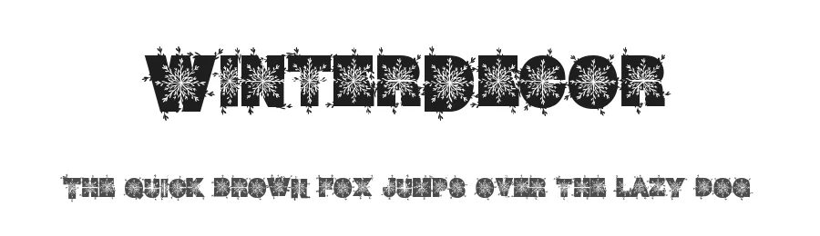 WinterDecor by Xerographer Fonts Max Infeld — Display Font