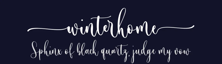 Winterhome by Muhamad Yusron  Billah — Script Font — thumbnail 2