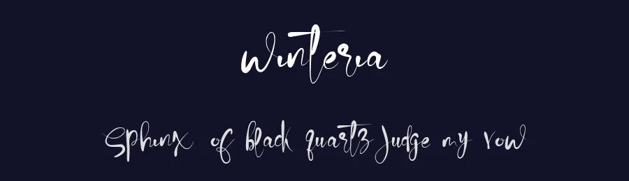 winteria — Display Font — thumbnail 2