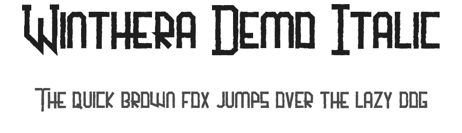 Winthera Demo Italic by Shalsha & Sarah Suci P — Display Font