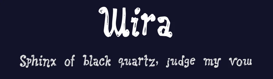Wira — Display Font — thumbnail 2