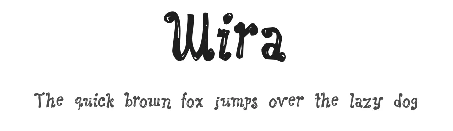 Wira — Display Font