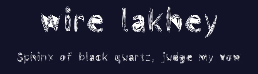 wire lakhey — Display Font — thumbnail 2