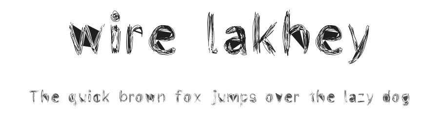 wire lakhey — Display Font