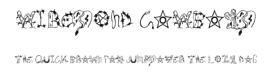 Wires and Cowboys by Carlos Eduardo Casco — Display Font