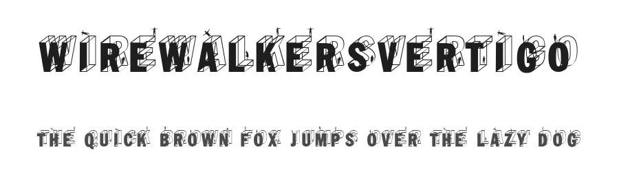 WirewalkersVertigo — Display Font