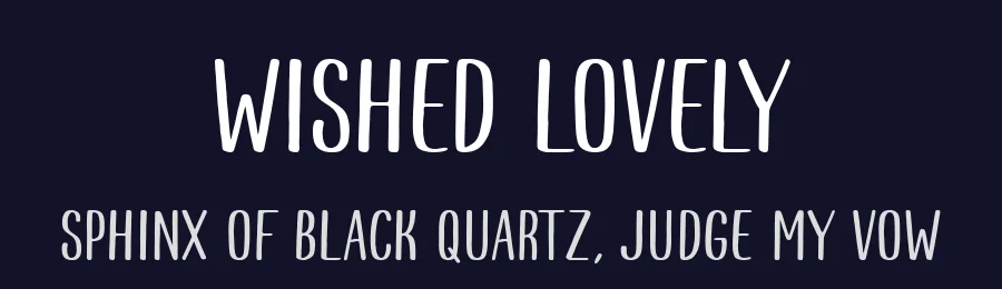 Wished Lovely by Atharuah Studio — Display Font — thumbnail 2
