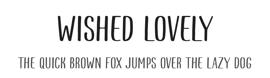 Wished Lovely by Atharuah Studio — Display Font