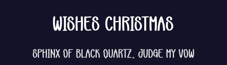 Wishes Christmas — Display Font — thumbnail 2