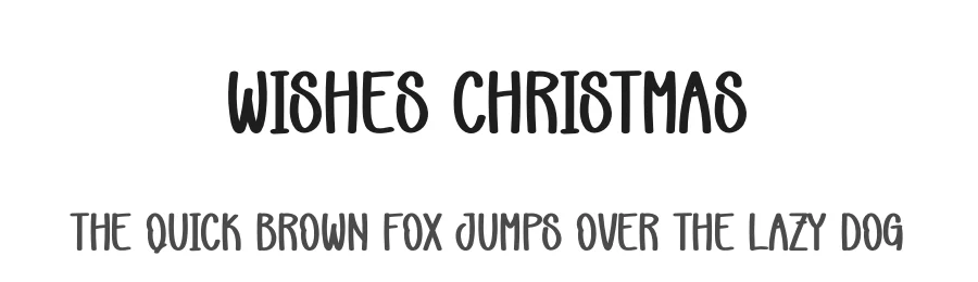 Wishes Christmas — Display Font