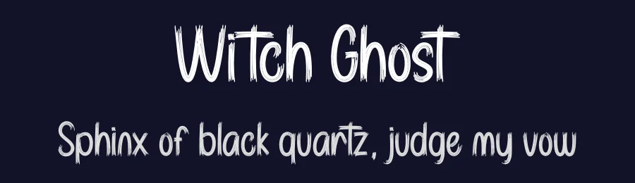 Witch Ghost — Display Font — thumbnail 2