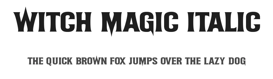 Witch Magic Italic by Joseph Dawson — Display Font