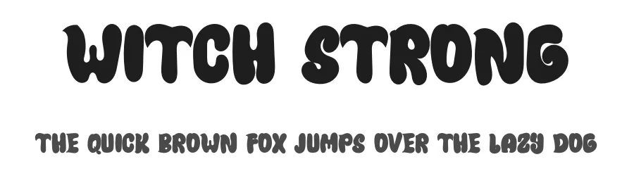 Witch Strong by Nur Edi Prayitno — Display Font