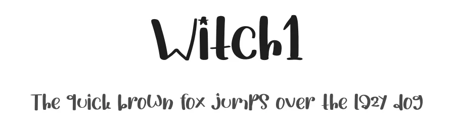 Witch1 — Display Font