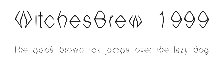 WitchesBrew 1999 — Display Font