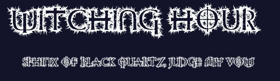 Witching Hour — Display Font — thumbnail 2
