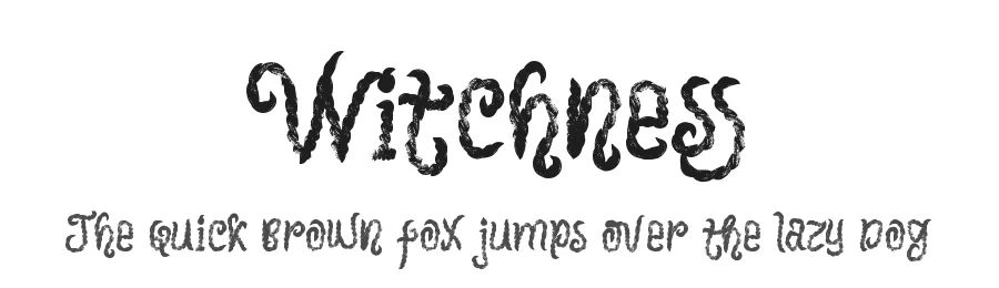 Witchness by Toni Dzulham — Display Font