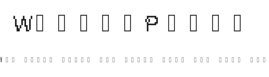 WizardPixel — Display Font