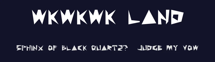 WKWKWK LAND — Display Font — thumbnail 2