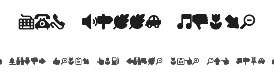 WLM Happy Icons — Display Font