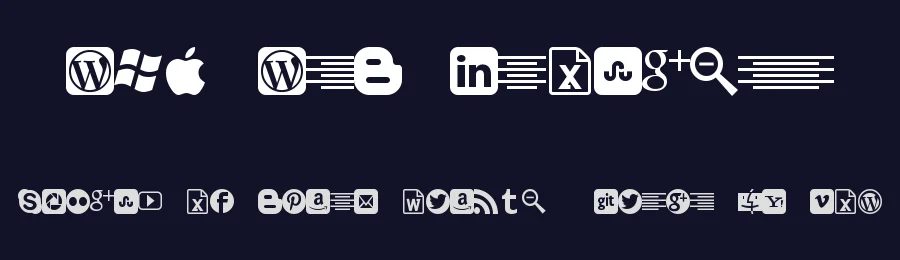 WLM Web Iconized — Display Font — thumbnail 2