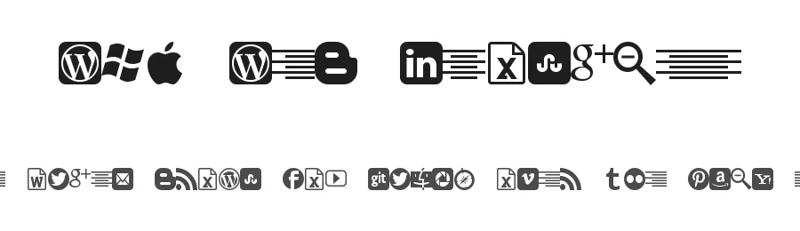 WLM Web Iconized — Display Font