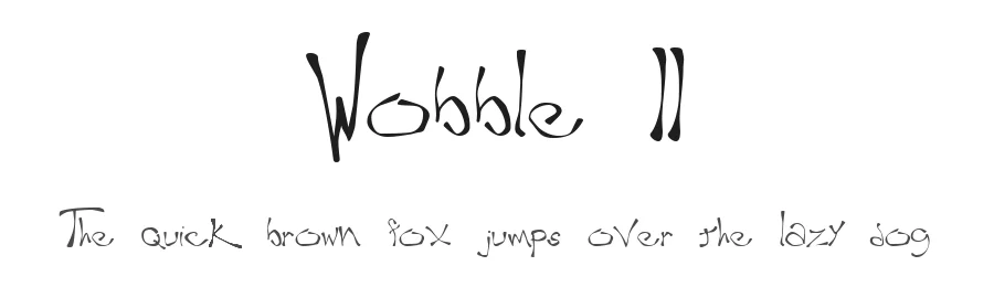 Wobble II — Display Font