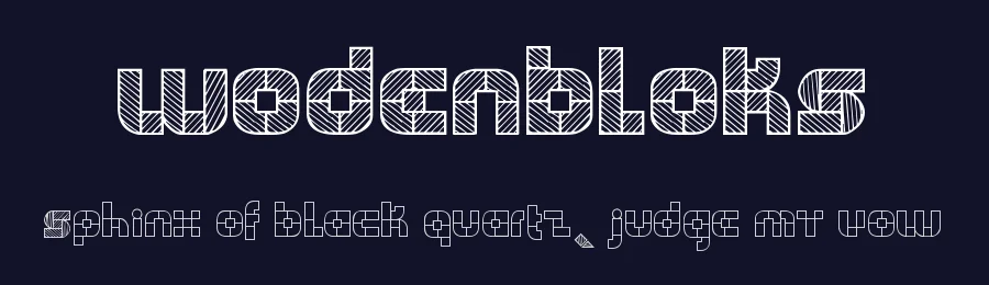 WODENBLOKS — Display Font — thumbnail 2