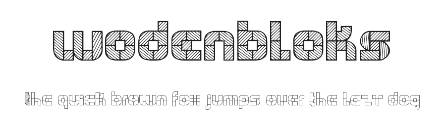 WODENBLOKS — Display Font