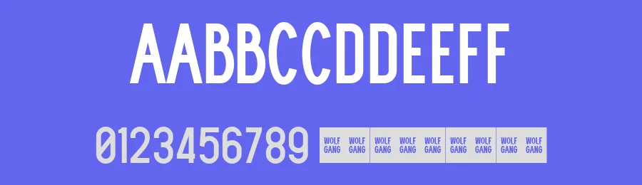 WOLF GANG ROUGH BOLD — Display Font — thumbnail 3