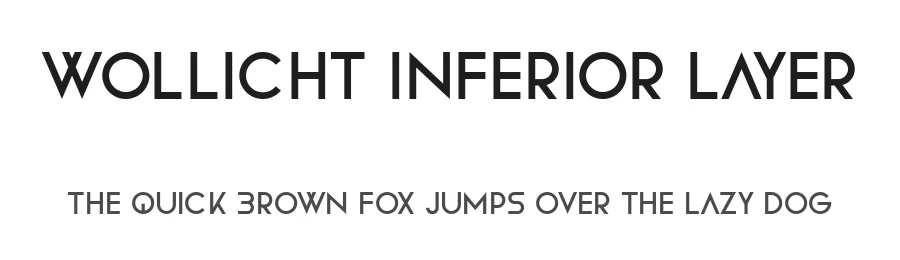 Wollicht Inferior Layer by Vladimir Nikolic — Display Font