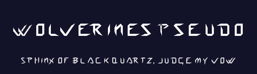 Wolverines Pseudo — Display Font — thumbnail 2