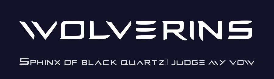 wolverins — Display Font — thumbnail 2