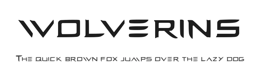 wolverins — Display Font