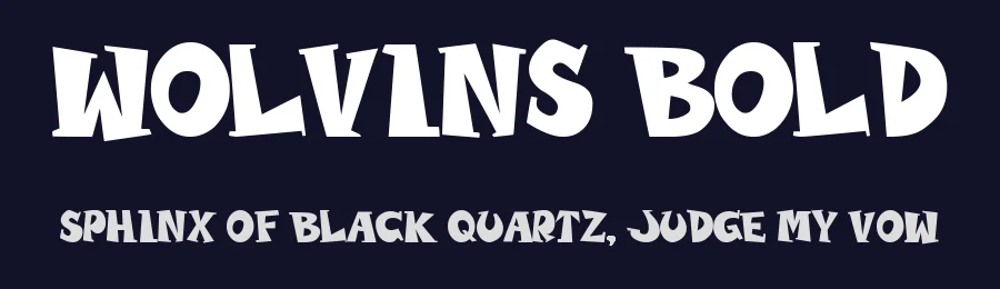 WOLVINS Bold by Sipanji_2019 — Display Font — thumbnail 2