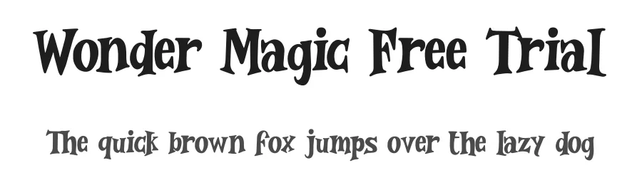 Wonder Magic Free Trial by typefactory — Display Font