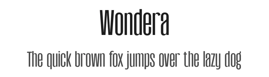 Wondera by A Sidiq — Display Font